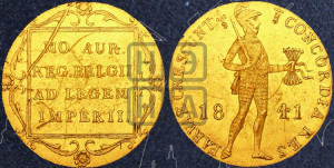 Дукат 1841 года лилия