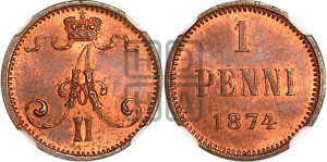 Пенни 1874 года