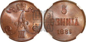 5 пенни 1889 года
