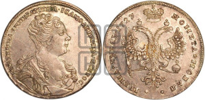 1 рубль 1727 года (Портрет вправо, Московский тип)