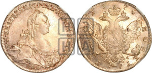 1 рубль 1774 года СПБ/ѲЛ ( СПБ, без шарфа на шее)