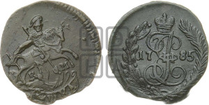 Полушка 1785 года КМ (КМ, Сузунский монетный двор)
