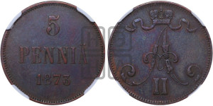 5 пенни 1873 года