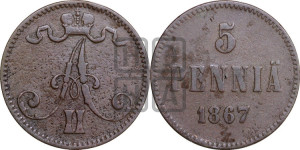 5 пенни 1867 года