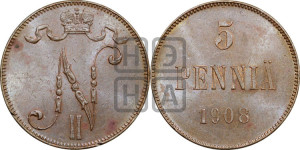 5 пенни 1908 года
