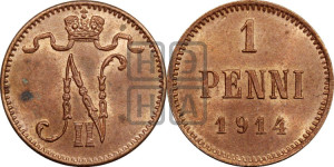 1 пенни 1914 года