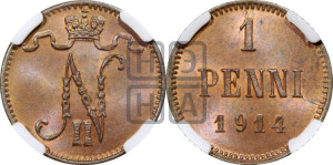 1 пенни 1914 года
