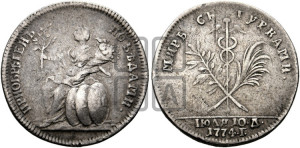 Жетон 1774 года (на заключение мира с Турцией 1774 г.)