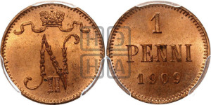 1 пенни 1909 года