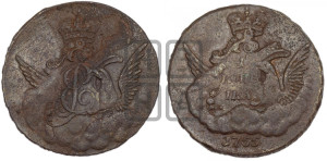 Копейка 1755 года (с орлом в облаках, гурт “МОСКОВСКОГО МАНЕТНОГО ДВОРА”)