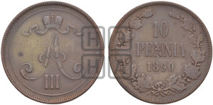 10 пенни 1890 года