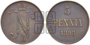 5 пенни 1898 года