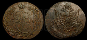 5 копеек 1784 года КМ (КМ, Сузунский монетный двор)