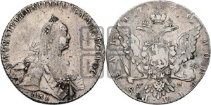 1 рубль 1770 года ММД/ДМ ( MMД, без шарфа на шее)