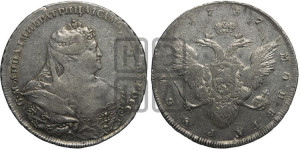 1 рубль 1737 года (портрет работы Гедлингера)