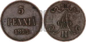 5 пенни 1873 года