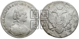 1 рубль 1777 года СПБ/ѲЛ (новый тип)