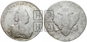 1 рубль 1785 года СПБ/ЯА (новый тип)