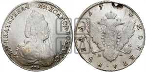 1 рубль 1790 года СПБ/ЯА (новый тип)