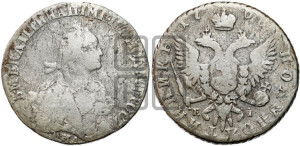 Полуполтинник  1768 года ММД/EI (без шарфа на шее)