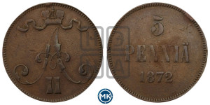 5 пенни 1872 года