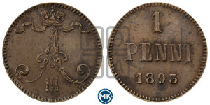 1 пенни 1893 года