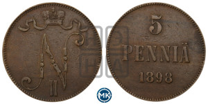 5 пенни 1898 года