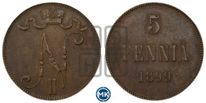 5 пенни 1899 года