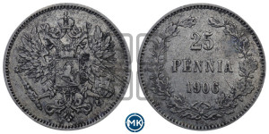 25 пенни 1906 года L