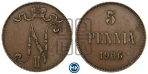 5 пенни 1906 года