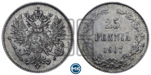 25 пенни 1907 года L