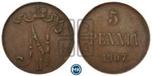 5 пенни 1907 года