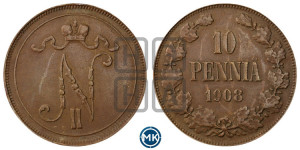 10 пенни 1908 года