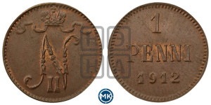 1 пенни 1912 года