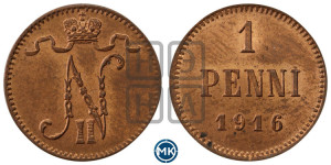 1 пенни 1916 года