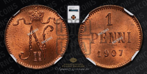 1 пенни 1907 года