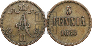 5 пенни 1866 года