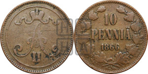 10 пенни 1866 года
