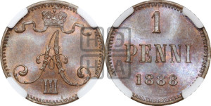 1 пенни 1888 года