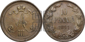 10 пенни 1891 года