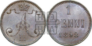 1 пенни 1892 года