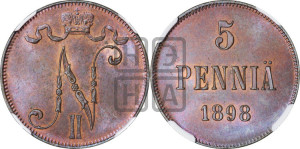 5 пенни 1898 года