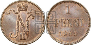 1 пенни 1905 года