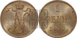 1 пенни 1907 года