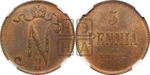 5 пенни 1908 года