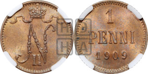 1 пенни 1909 года