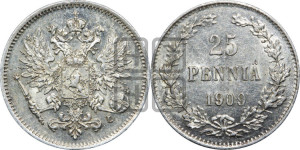 25 пенни 1909 года L