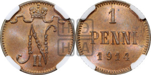 1 пенни 1914 года
