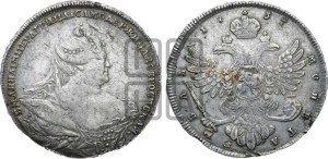 1 рубль 1737 года (московский тип)