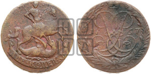 2 копейки 1757 года (гурт “ЕКАТЕРИНБУРГСКОГО ДВОРА”)